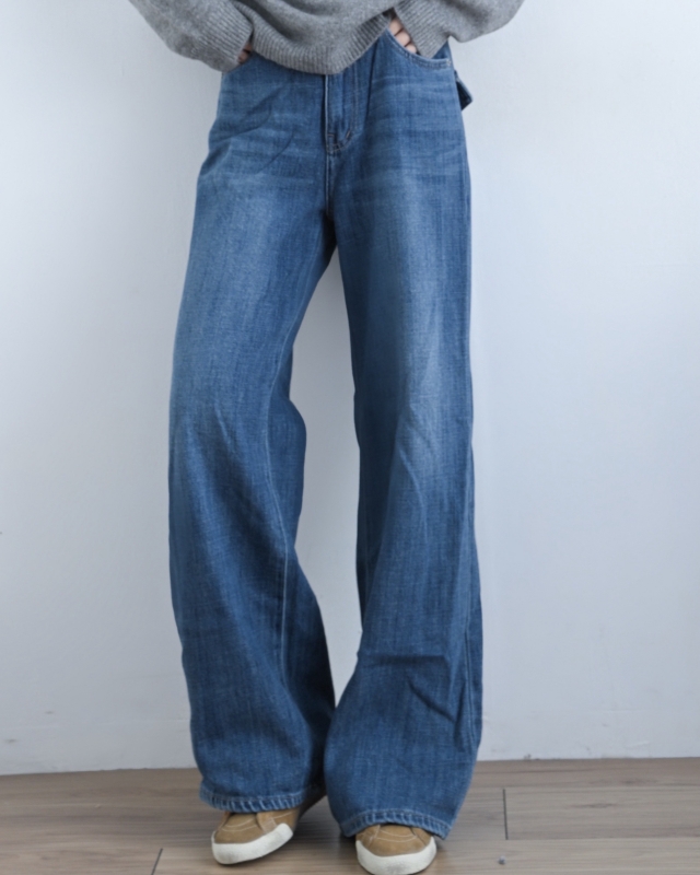 韓 後口袋牛仔褲 size