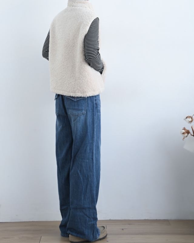 韓 後口袋牛仔褲 size