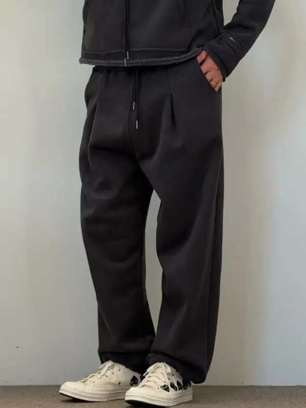 韓 口袋小標棉質長褲 3色 size