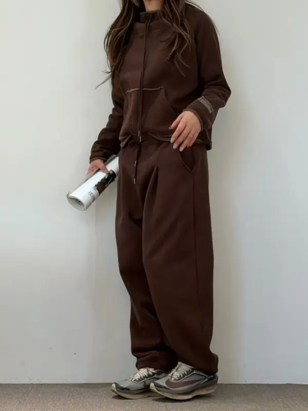 韓 口袋小標棉質長褲 3色 size