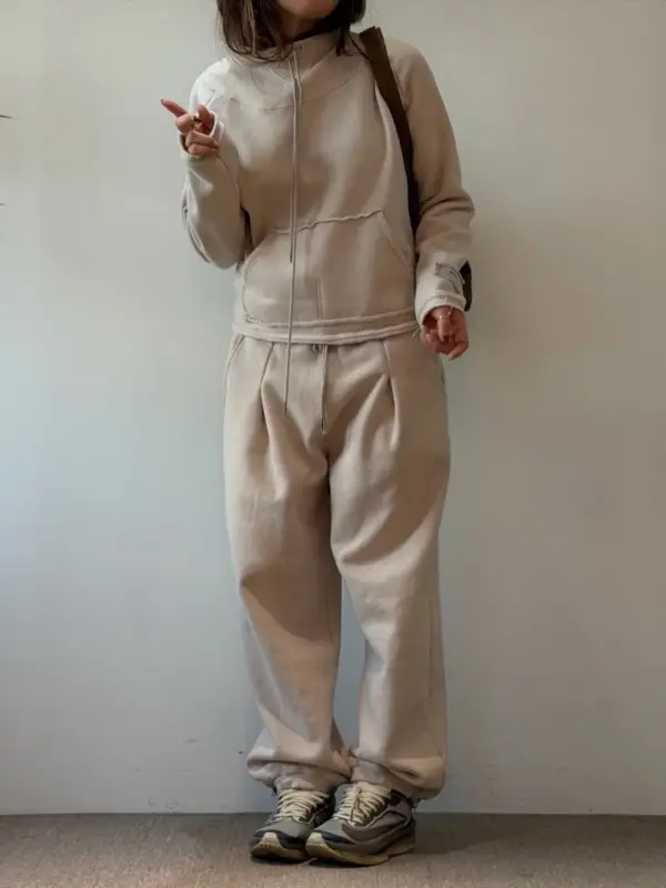 韓 口袋小標棉質長褲 3色 size