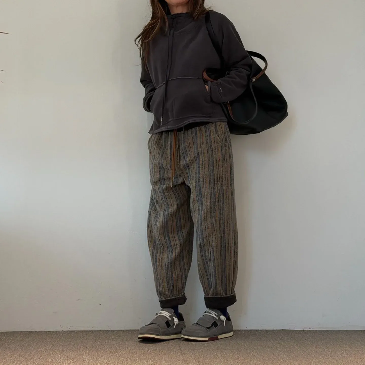 韓 細線綁帶褲 2色