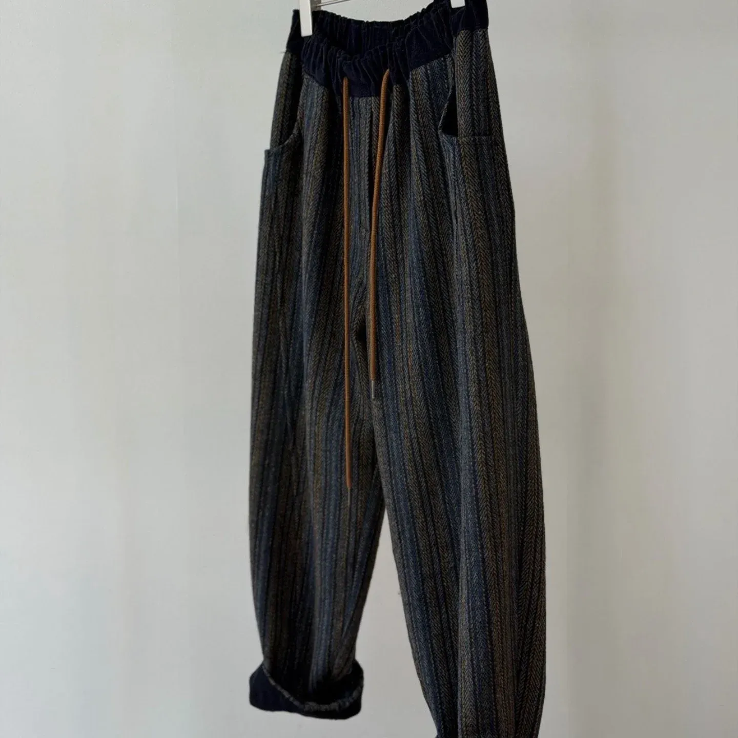 韓 細線綁帶褲 2色