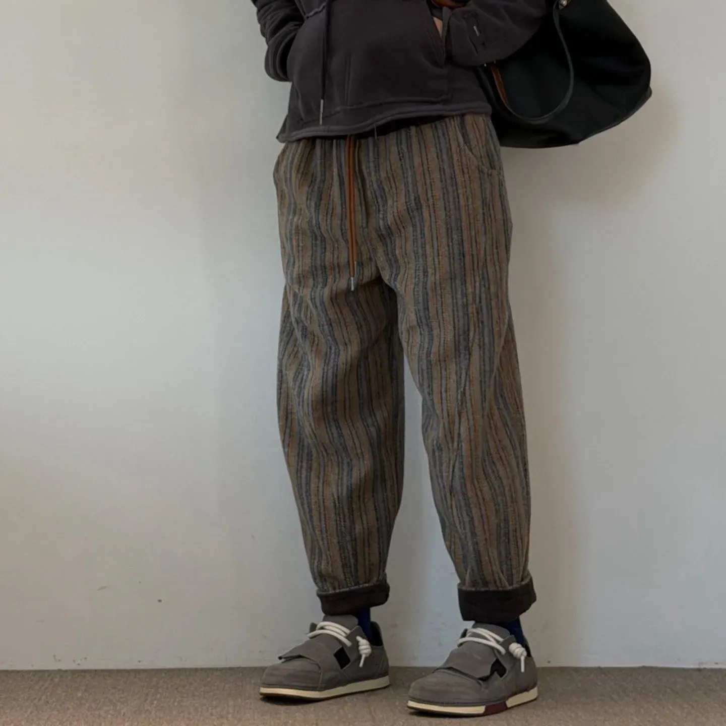 韓 細線綁帶褲 2色