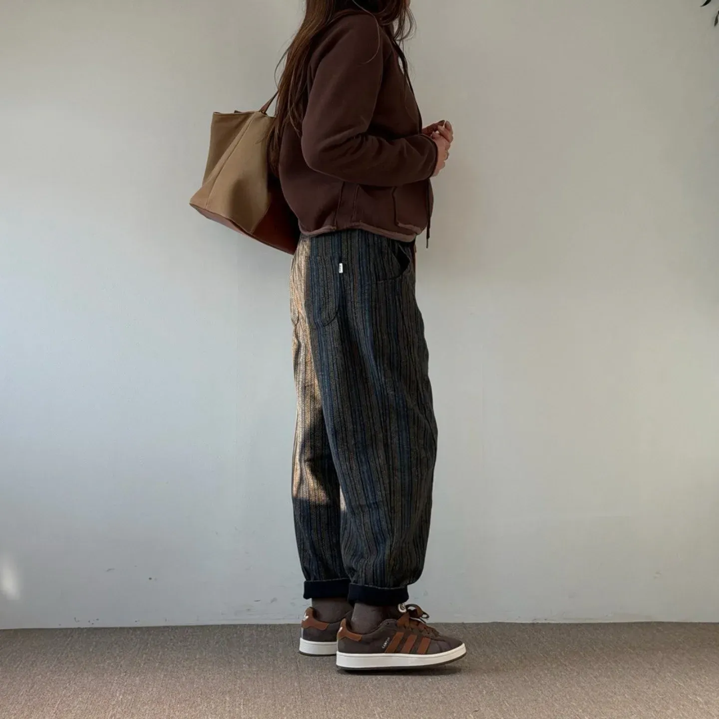 韓 細線綁帶褲 2色