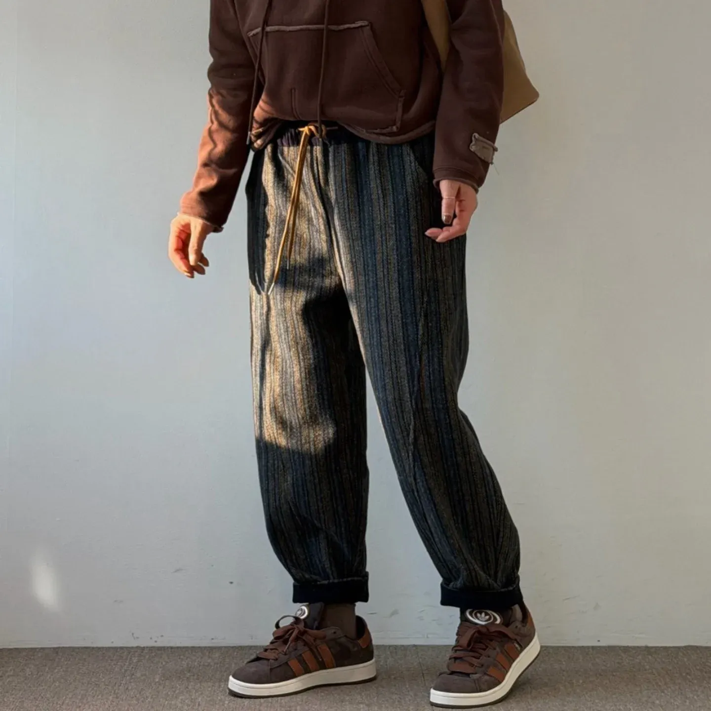 韓 細線綁帶褲 2色