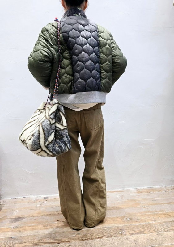 韓 前車線內磨毛長褲 2色 size