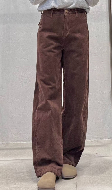 韓 直筒燈心絨長褲 4色 size