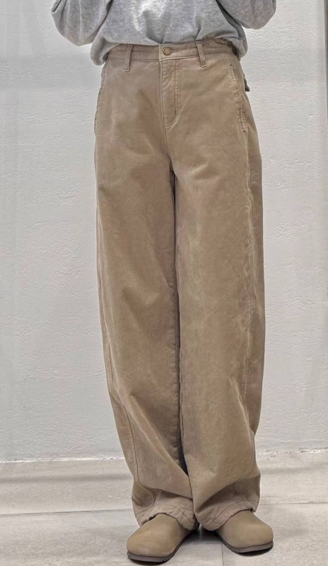 韓 直筒燈心絨長褲 4色 size