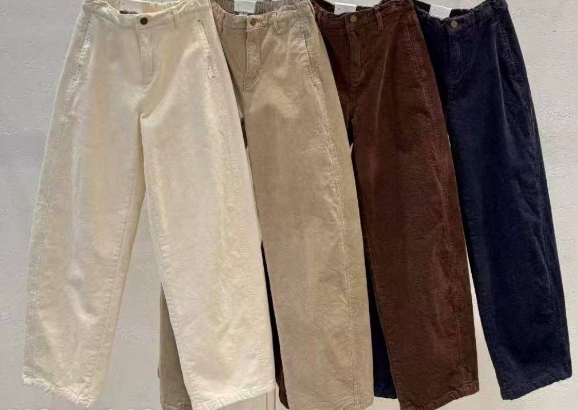 韓 直筒燈心絨長褲 4色 size