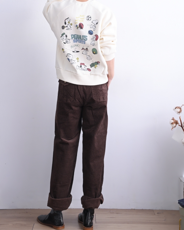 韓 直筒燈心絨長褲 4色 size