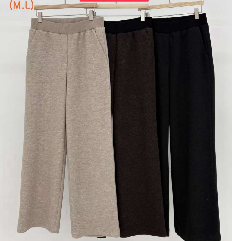韓 腰織帶長褲 3色 size