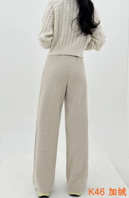 韓 腰織帶長褲 3色 size