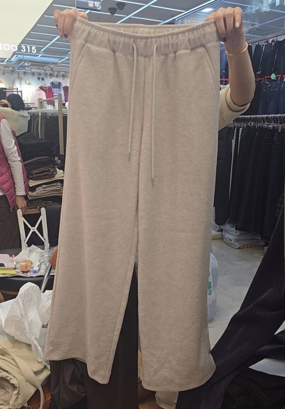 韓 綁帶微毛料小直筒褲 3色 size