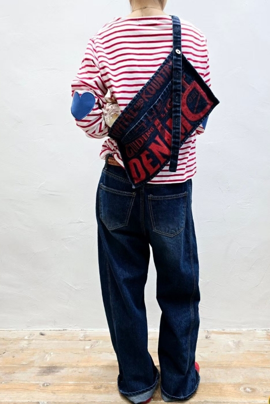 韓 大腿刷色牛仔褲 size