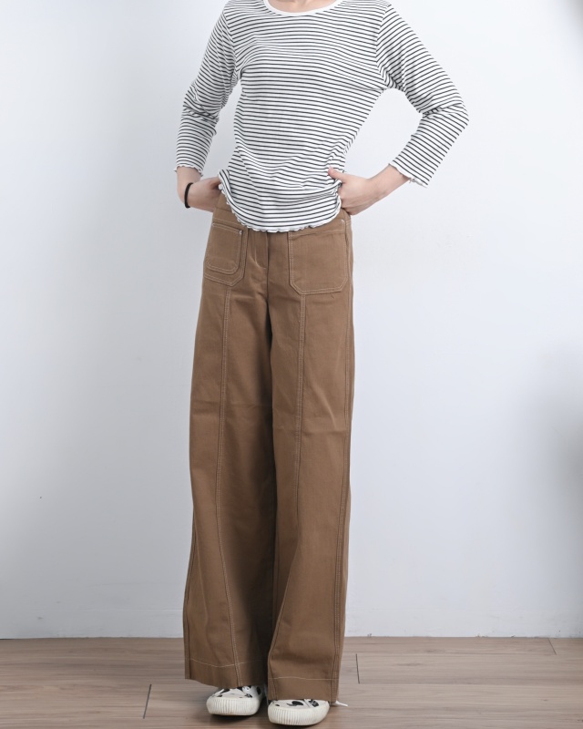 韓 雙口袋休閒褲 2色 size