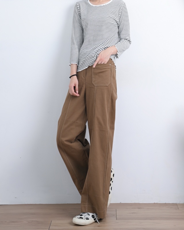 韓 雙口袋休閒褲 2色 size