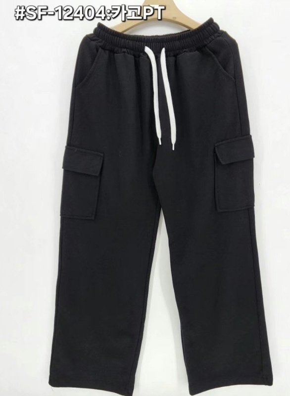 韓 棉質側口袋休閒褲 2色 size