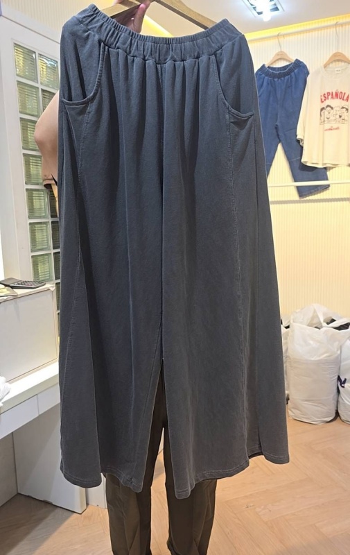 韓 仿舊刷色休閒寬褲 3色 size