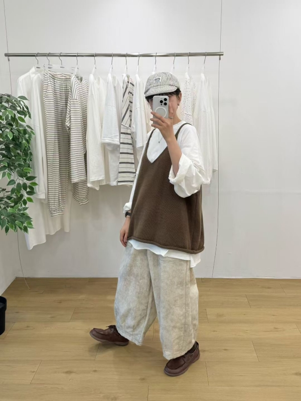 韓 小暈暈寬褲 2色