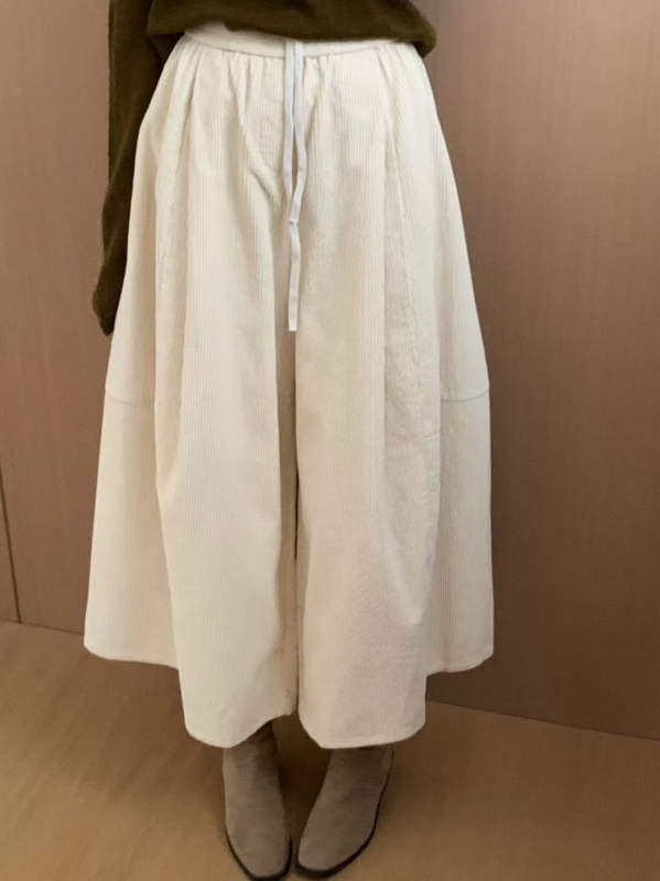 韓 條絨寬褲 8色 size