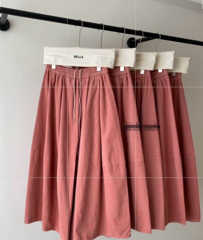 韓 條絨寬褲 8色 size