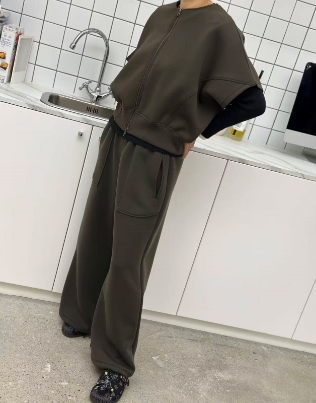 韓 大口袋寬褲 4色 size