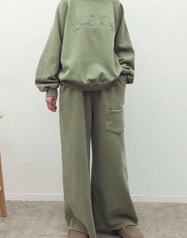 韓 前口袋舒服綿寬褲 3色 size