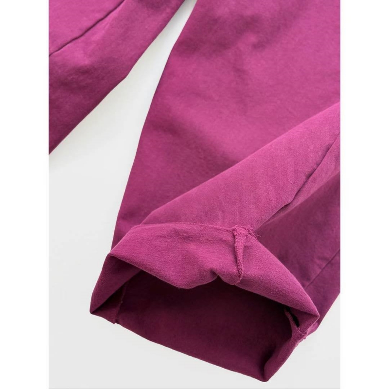 韓 下鬚鬚素色寬褲 7色 size