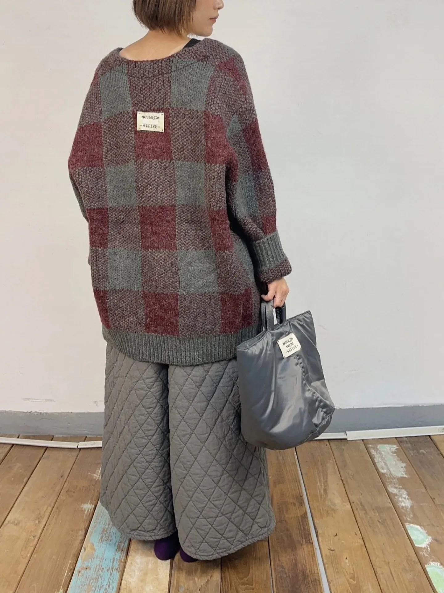 韓 壓紋綁帶寬褲 3色