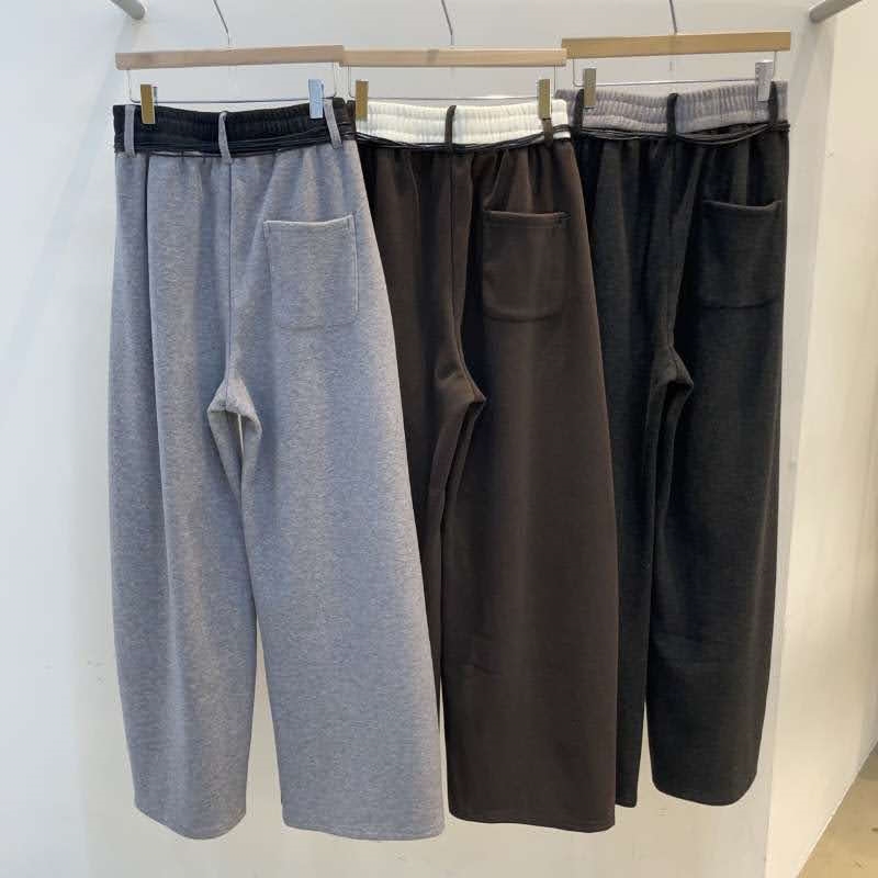 韓 鬚鬚綁帶寬褲 3色