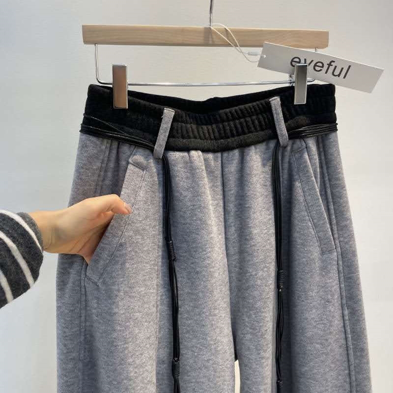 韓 鬚鬚綁帶寬褲 3色