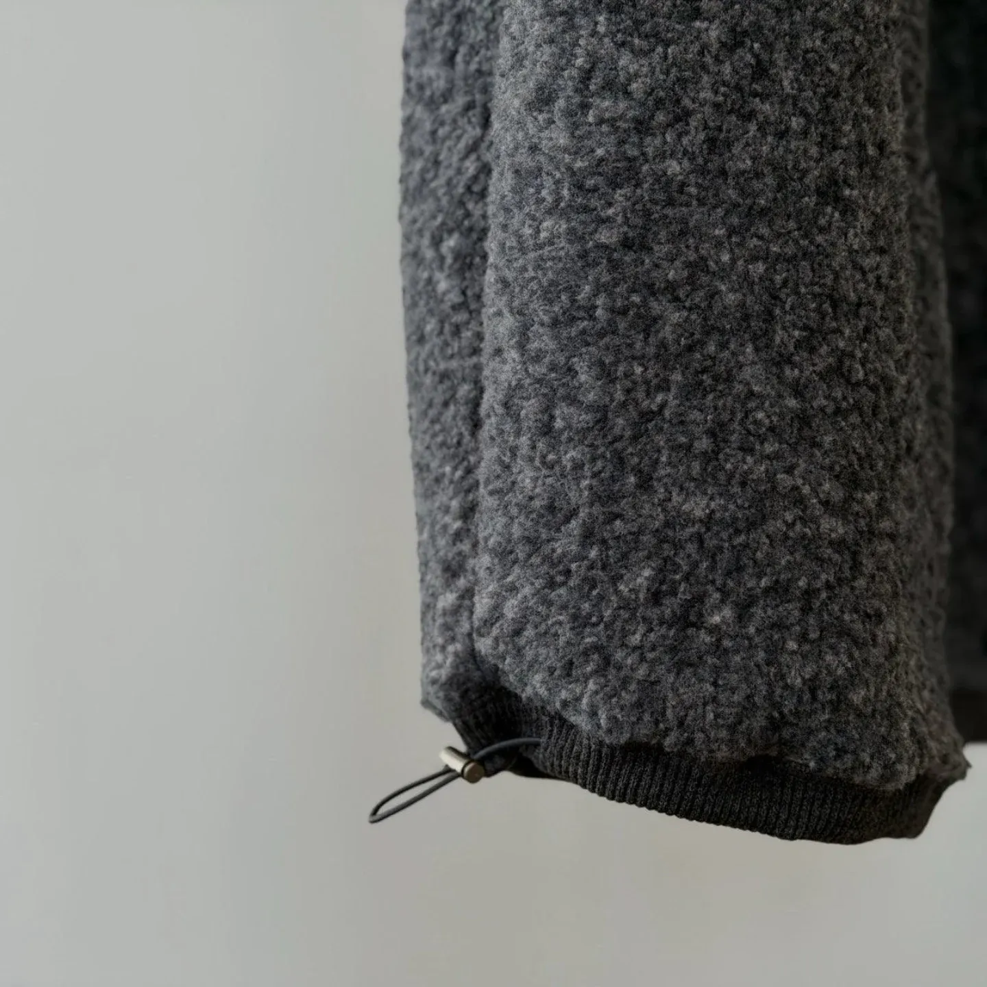 韓 下抽繩小短毛休閒褲 3色