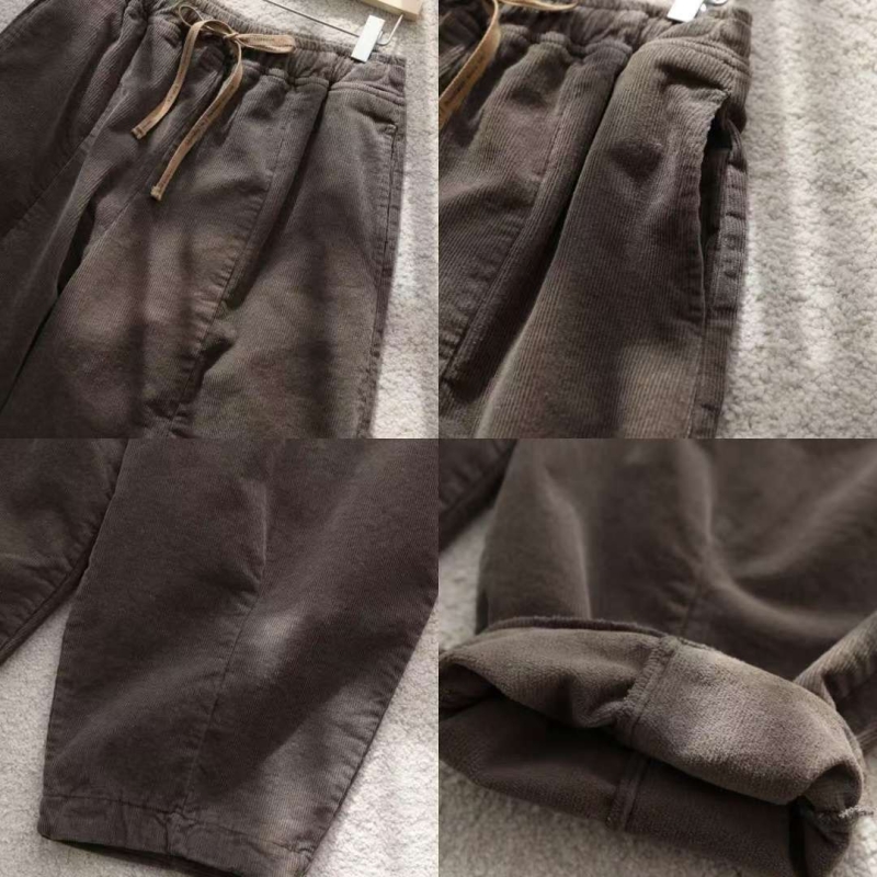 韓 綁帶前車線弧度寬褲 4色