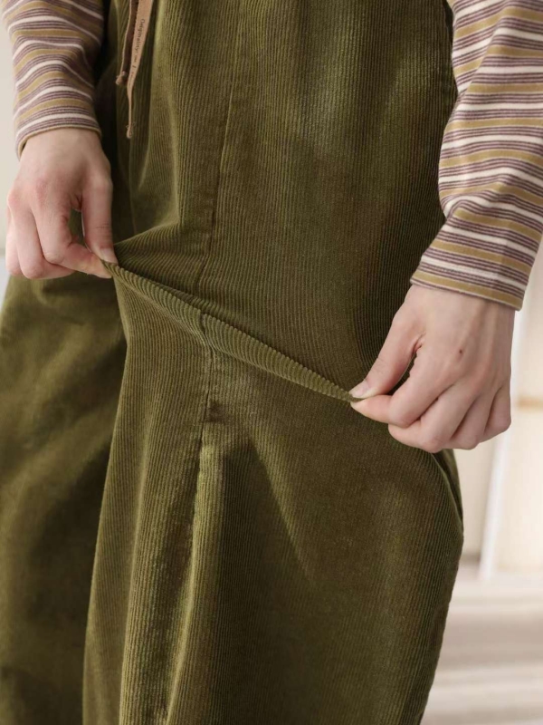 韓 綁帶前車線弧度寬褲 4色