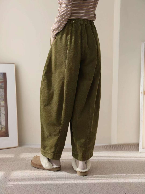 韓 綁帶前車線弧度寬褲 4色