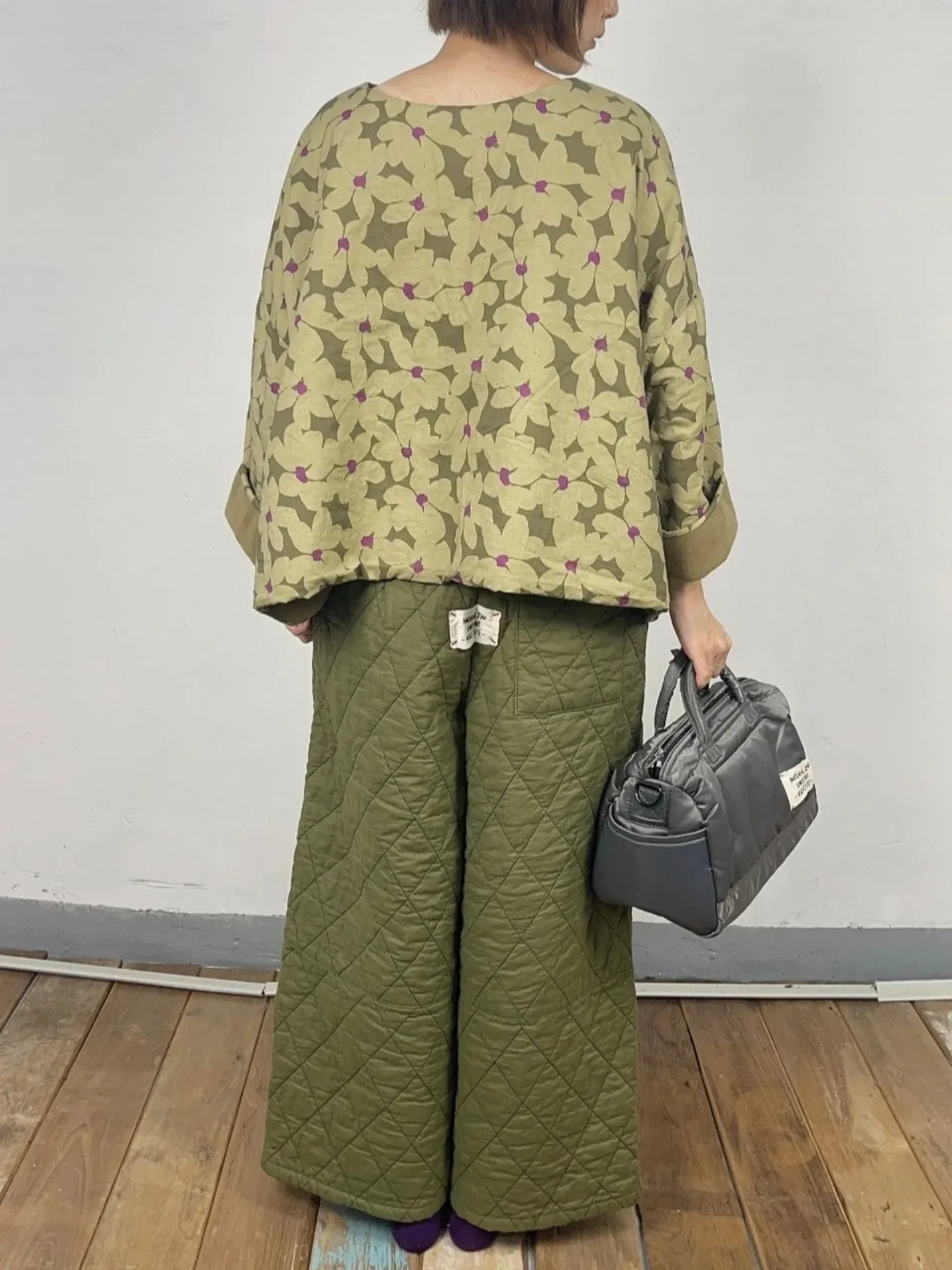 韓 紅綁帶中直筒寬褲 3色