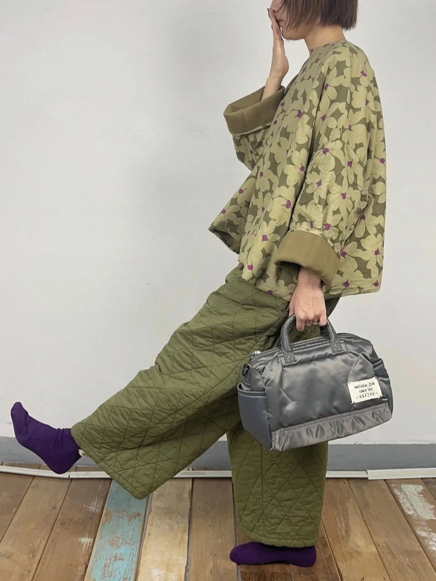 韓 紅綁帶中直筒寬褲 3色