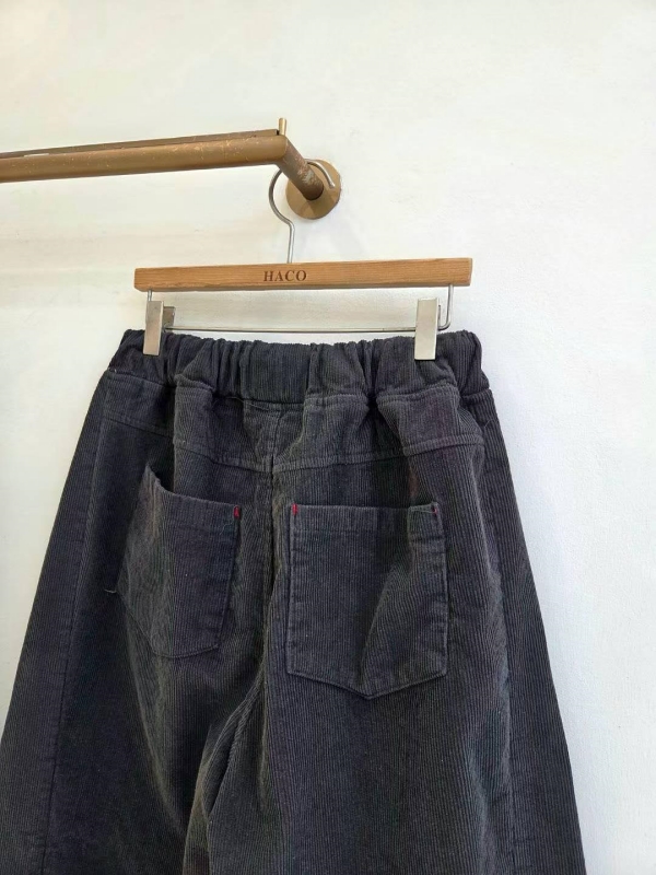 韓 綁帶側車線小寬褲 4色