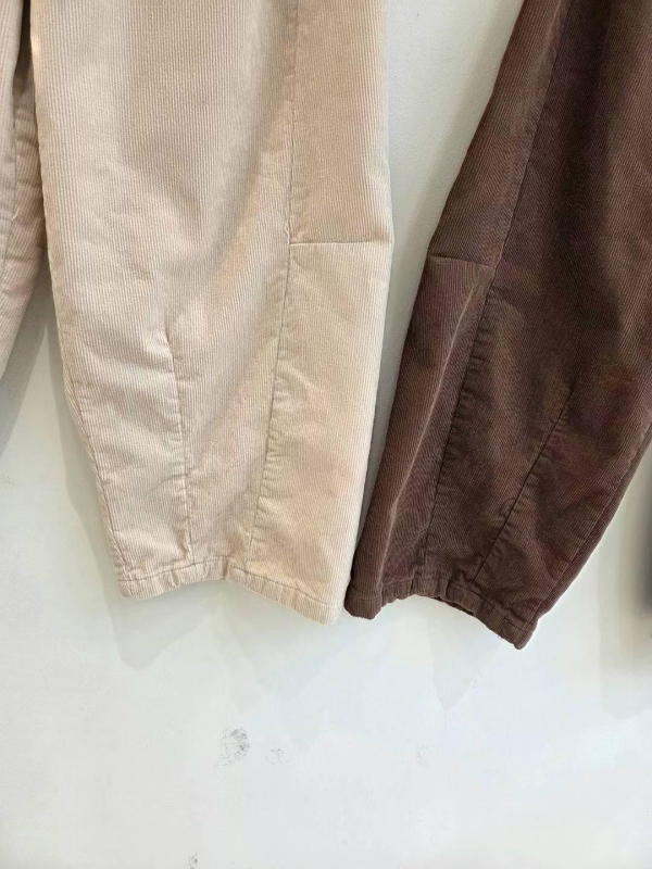 韓 綁帶側車線小寬褲 4色