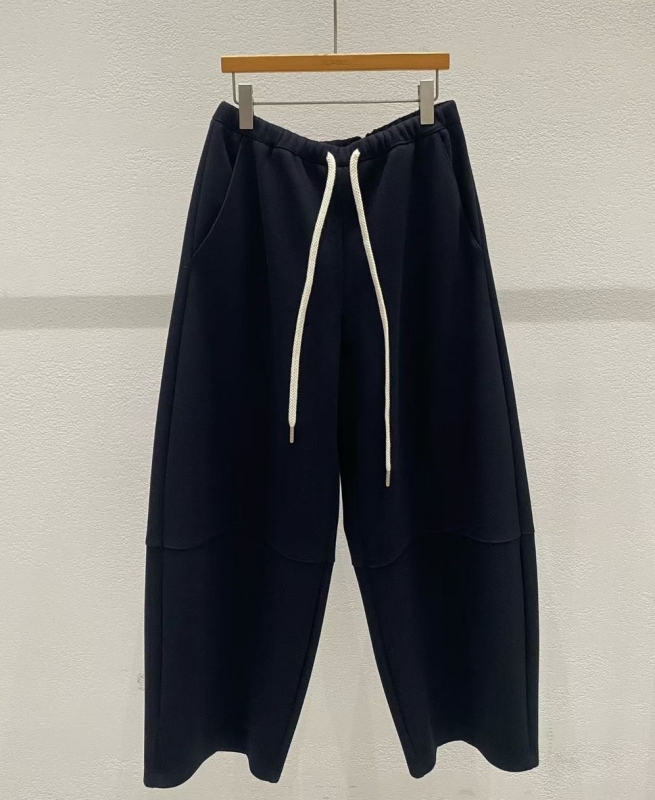 韓 橫車線綁帶寬褲 3色 size