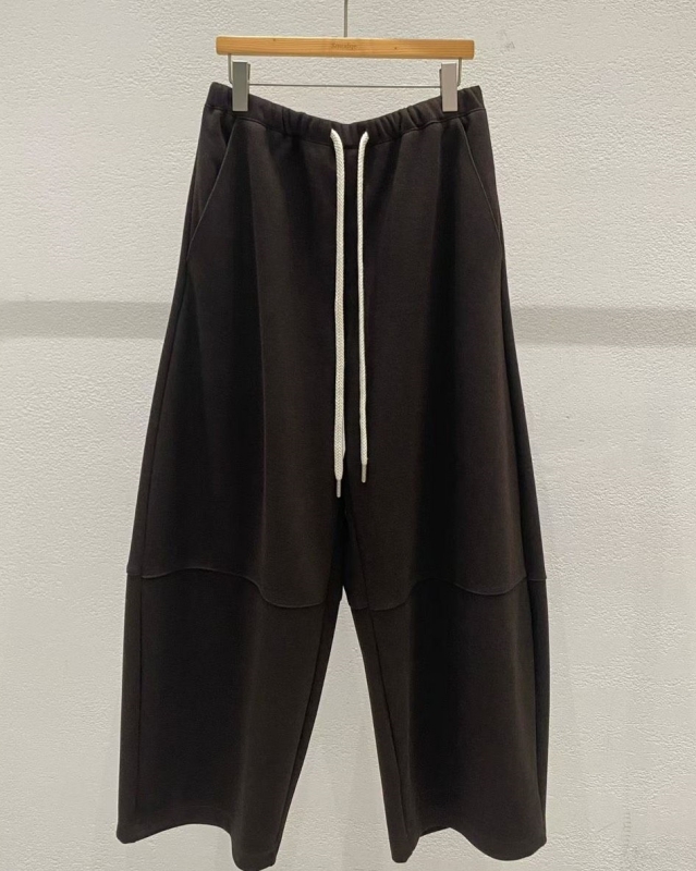 韓 橫車線綁帶寬褲 3色 size