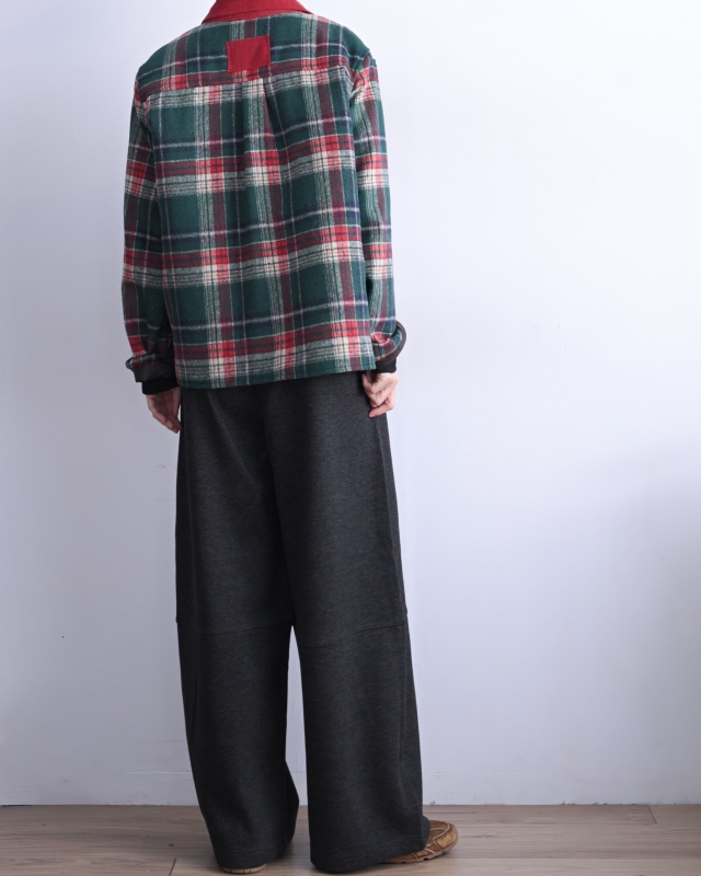 韓 橫車線綁帶寬褲 3色 size