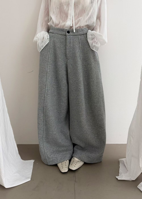 韓 後腰鬆緊休閒大寬褲 2色 size