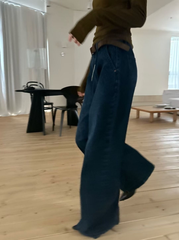 韓 低調壓紋長褲