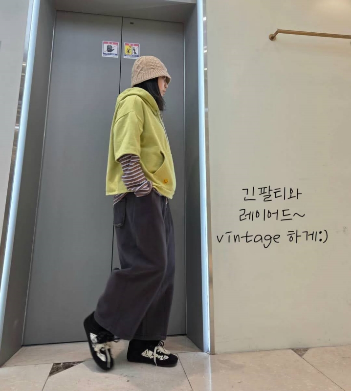 韓 褲管車線棉質休閒褲 3色