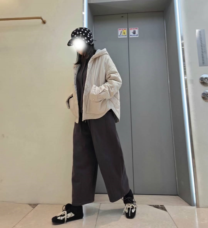 韓 褲管車線棉質休閒褲 3色