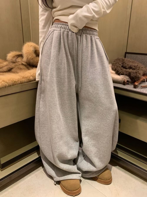 韓 小弧度休閒褲 6色