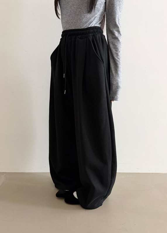 韓 小弧度休閒褲 6色