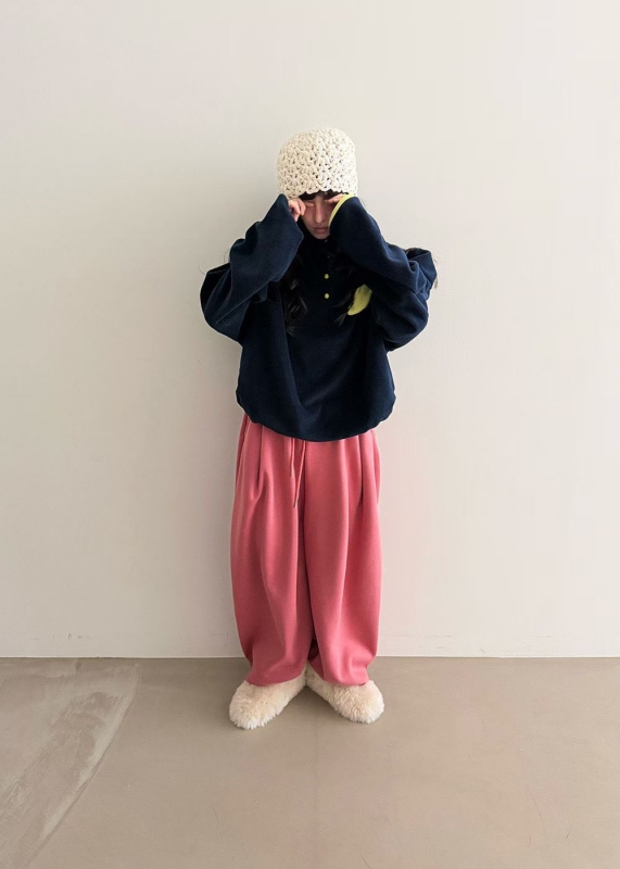 韓 小弧度休閒褲 6色